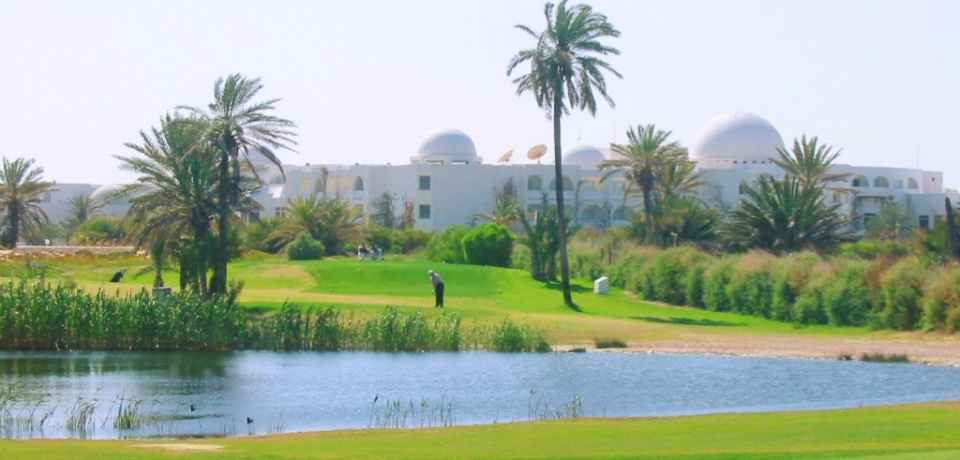 Chippen auf den Golfplatz Djerba Tunesien