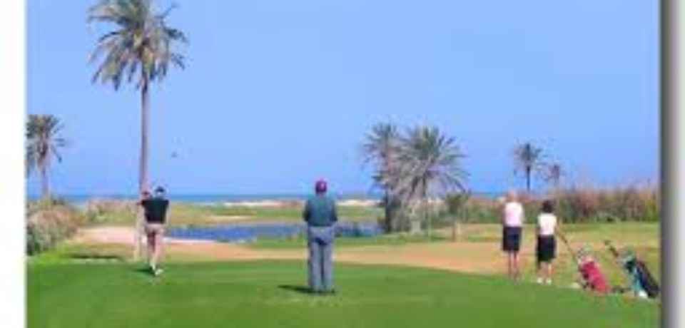 Das Etikett auf der ersten Flugverbindungen Golf-Tee Palm Monastir Tunesien