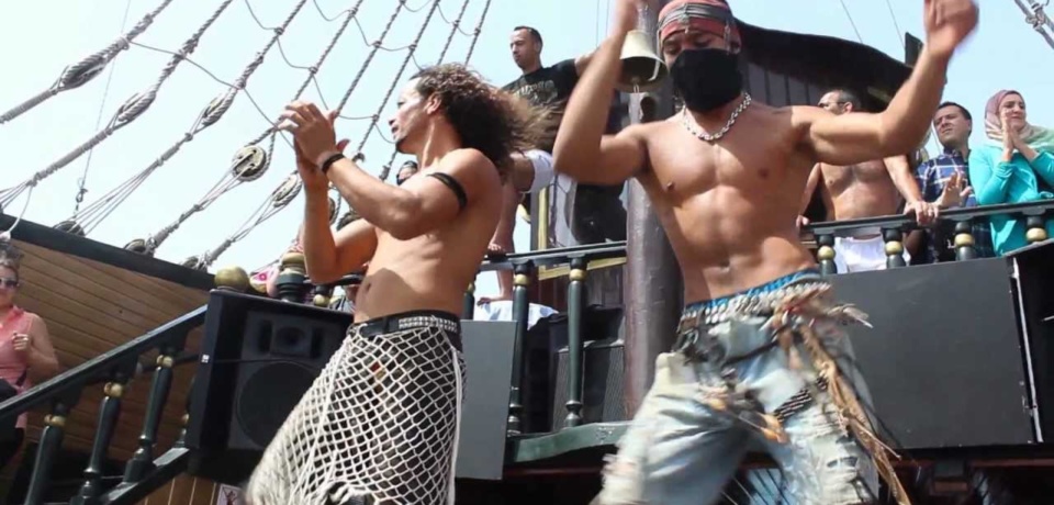 Piratenbootfahrten in einer Gruppe in Sousse Tunesien