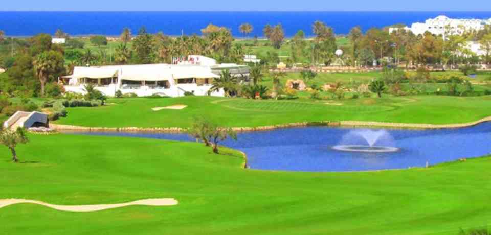 Campo de golfe El Kantaoui em Sousse Tunísia